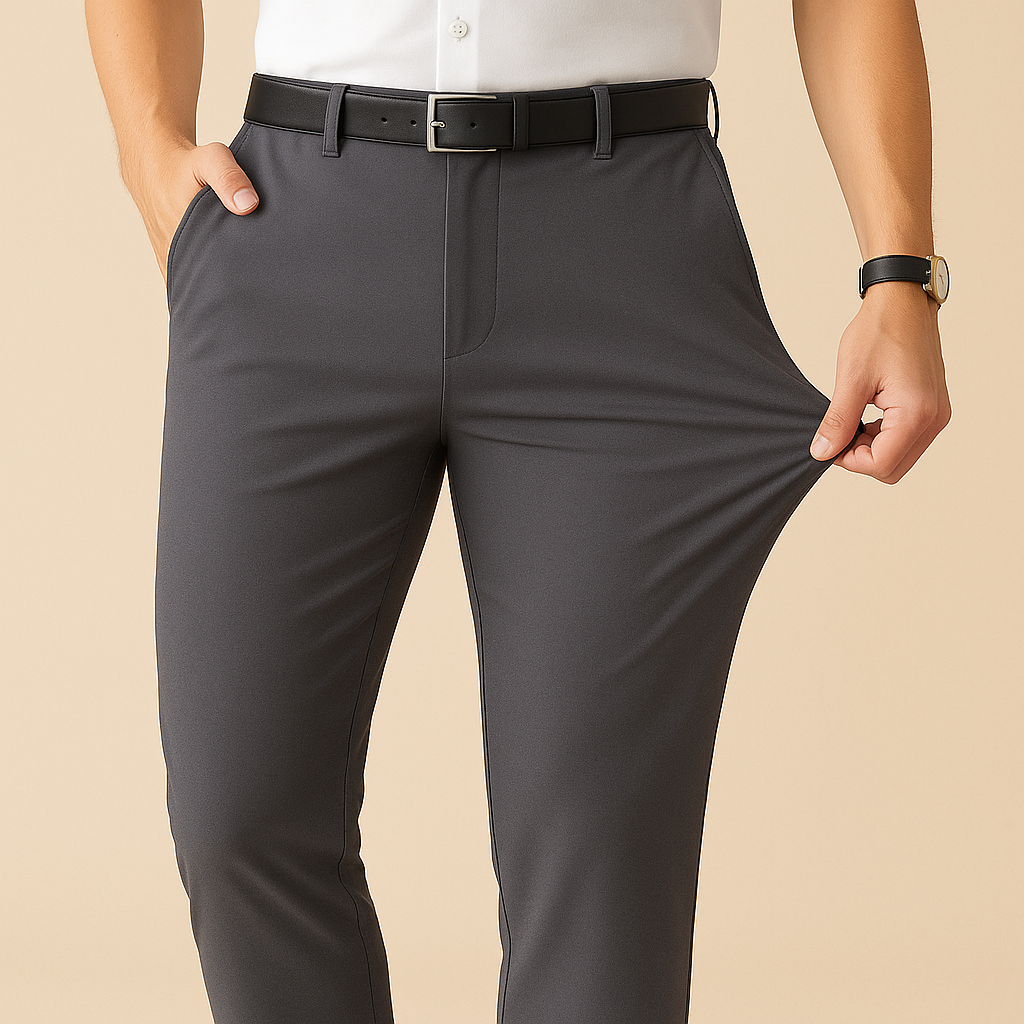 Stretchy Fit Pleated Suit Pants for men, view 1