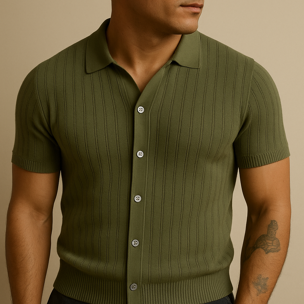 Open Knit Summer Shirt for men, view 3