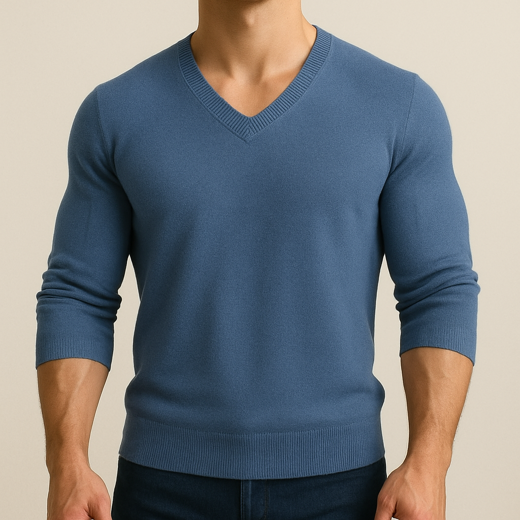 James - Soft V-Neck Sweater for Men for men, view 4