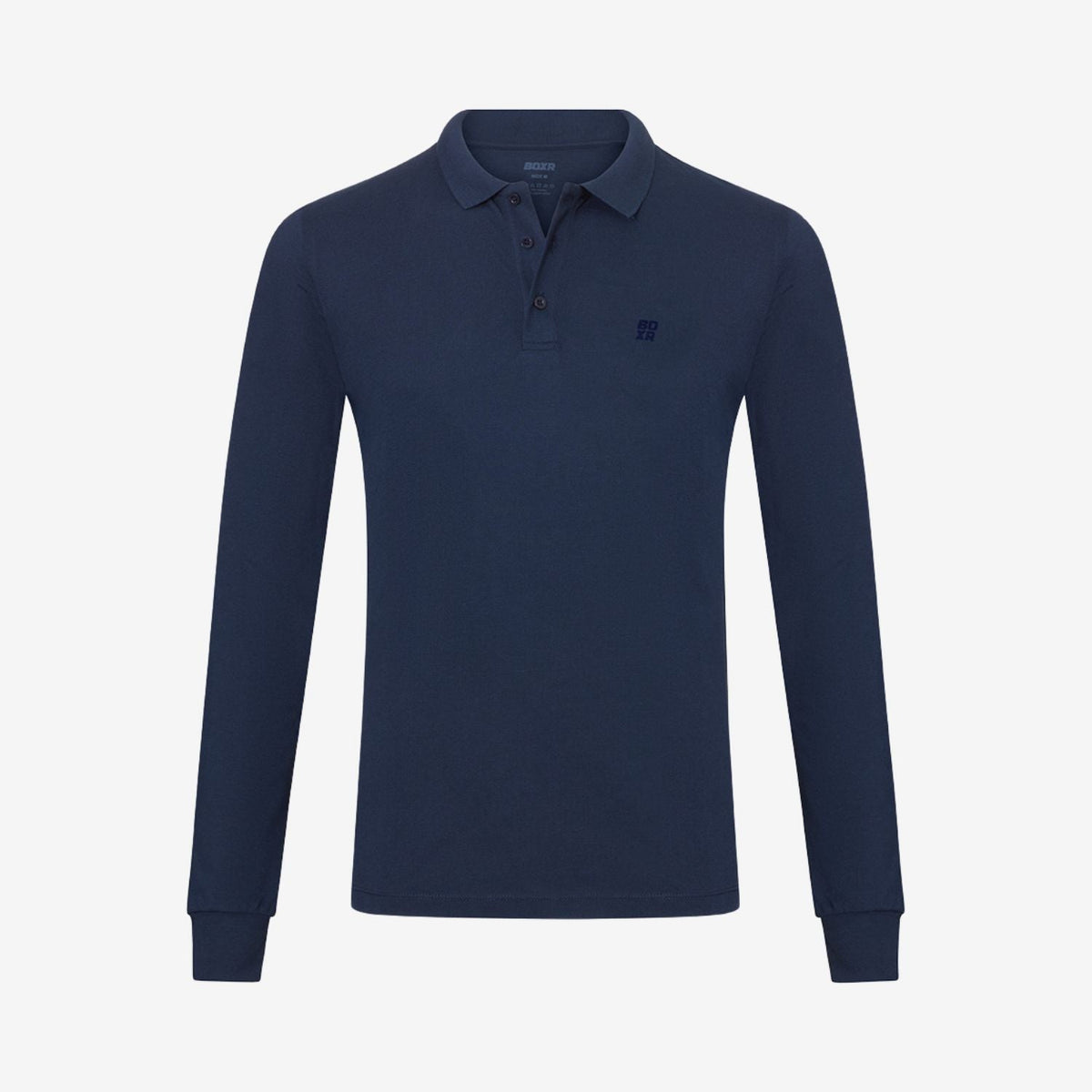 Bamboo Long Sleeve Polos 1-Pack for men, back view