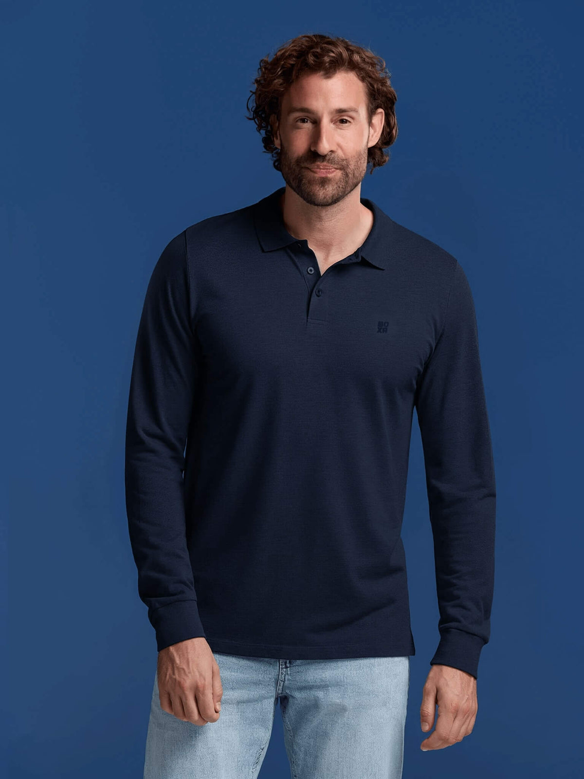 Bamboo Long Sleeve Polos 4-Pack for men, view 8