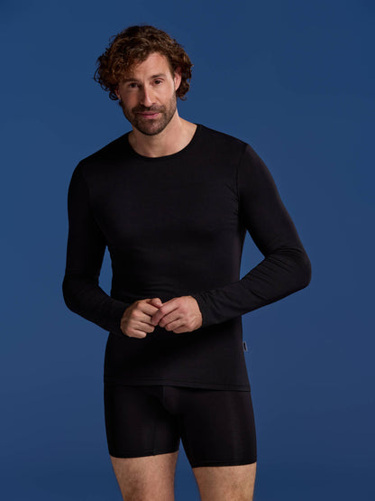 Bamboo Long Sleeve Undershirts 8-Pack for men, view 4