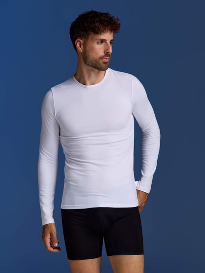 Bamboo Long Sleeve Undershirts 8-Pack for men, view 6