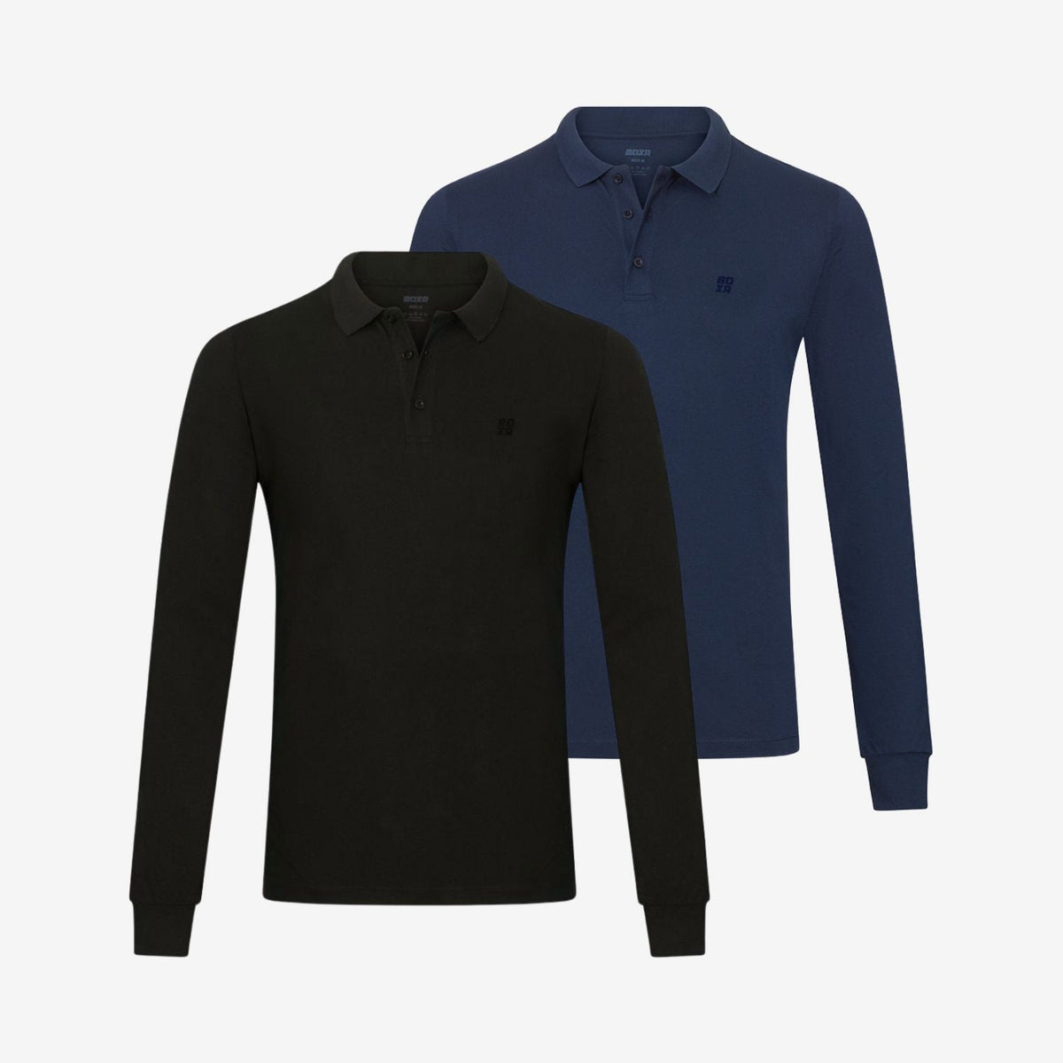 Bamboo Long Sleeve Polos 2-Pack for men, view 1
