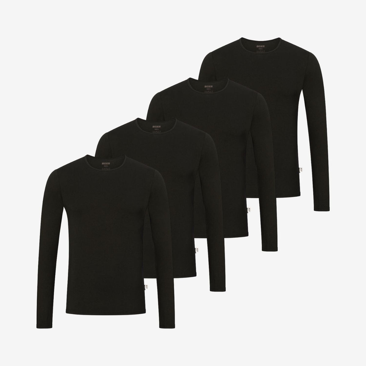 Bamboo Long Sleeve Undershirts 4-Pack for men, view 2