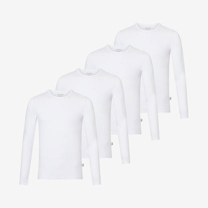 Bamboo Long Sleeve Undershirts 4-Pack for men, view 3