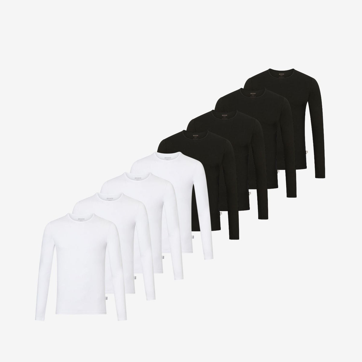 Bamboo Long Sleeve Undershirts 8-Pack for men, view 1
