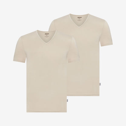 Bamboo Undershirts V-neck 2-Pack for men, view 3
