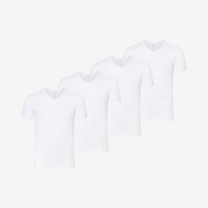 Bamboo Undershirts V-neck 4-Pack for men, view 1