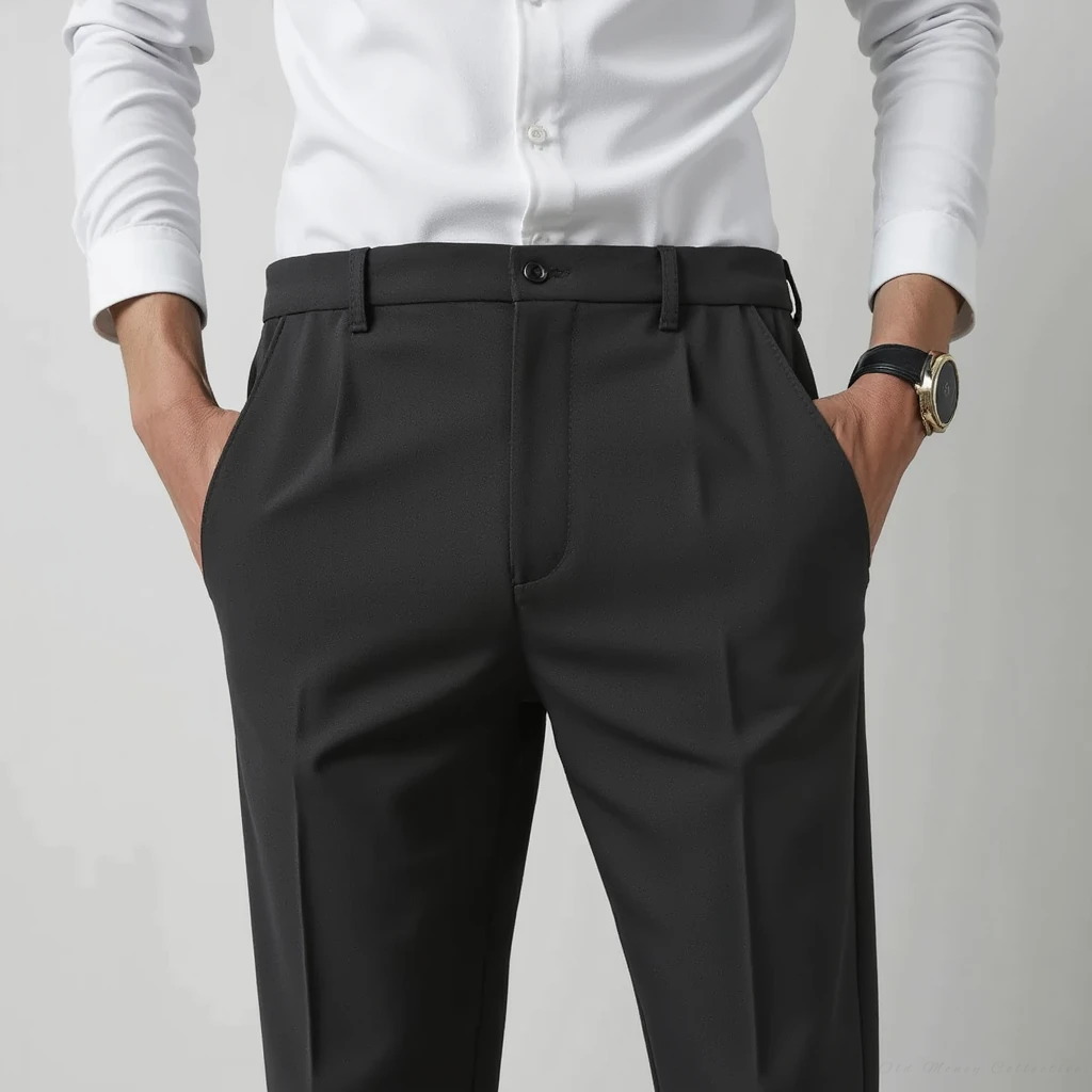 Alessandro Tailored Pantalon for men, black