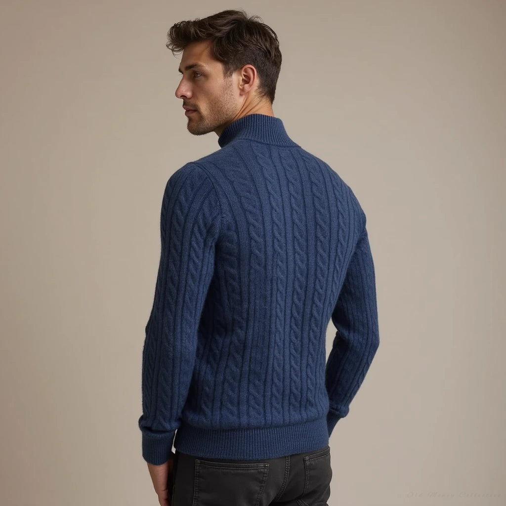 Aspen Cashmere Half-Zip Pullover for men, view 4
