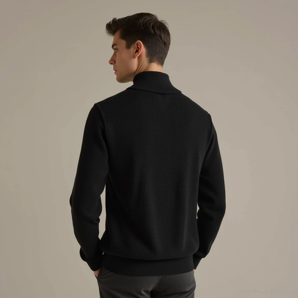 Aspen Knitted Zip-Up Sweater for men, view 2