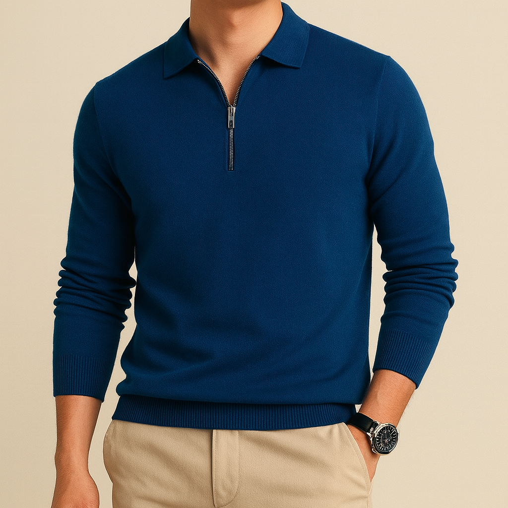 Essential Luxe Zip Sweater for men, view 1