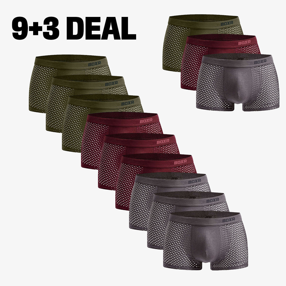 Bamboo Boxer Shorts Original Buy 9, Get 3 Free for men, autumn