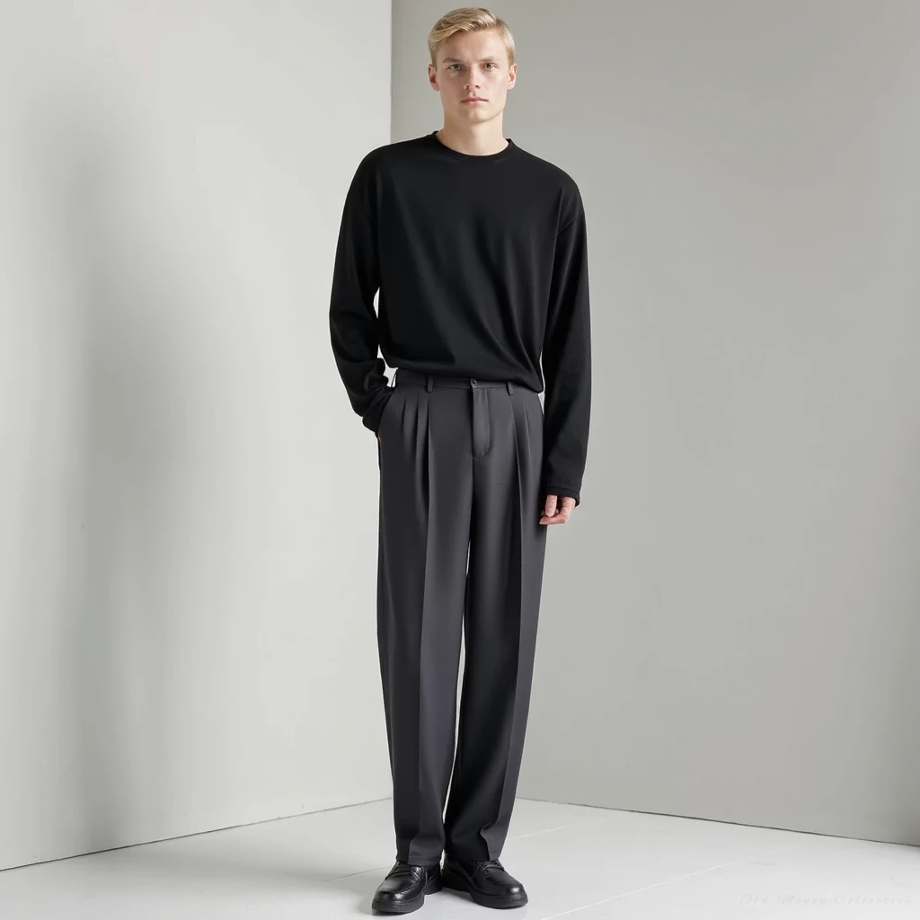 Class Pantalon for men, black