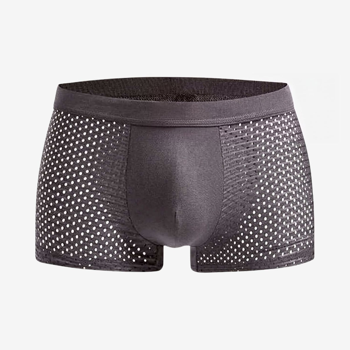 Bamboo Boxer Shorts Original 1-Pack for men, grey, back view