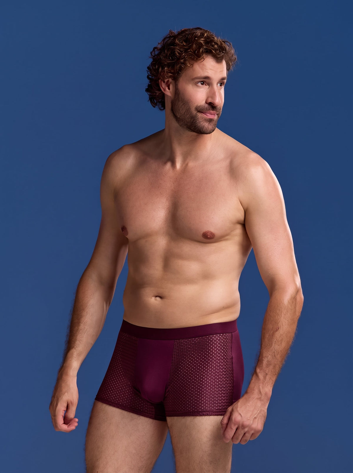 Bamboo Boxer Shorts Original 3-pack for men, burgundy