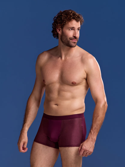 Bamboo Boxer Shorts Original 9-Pack for men, burgundy