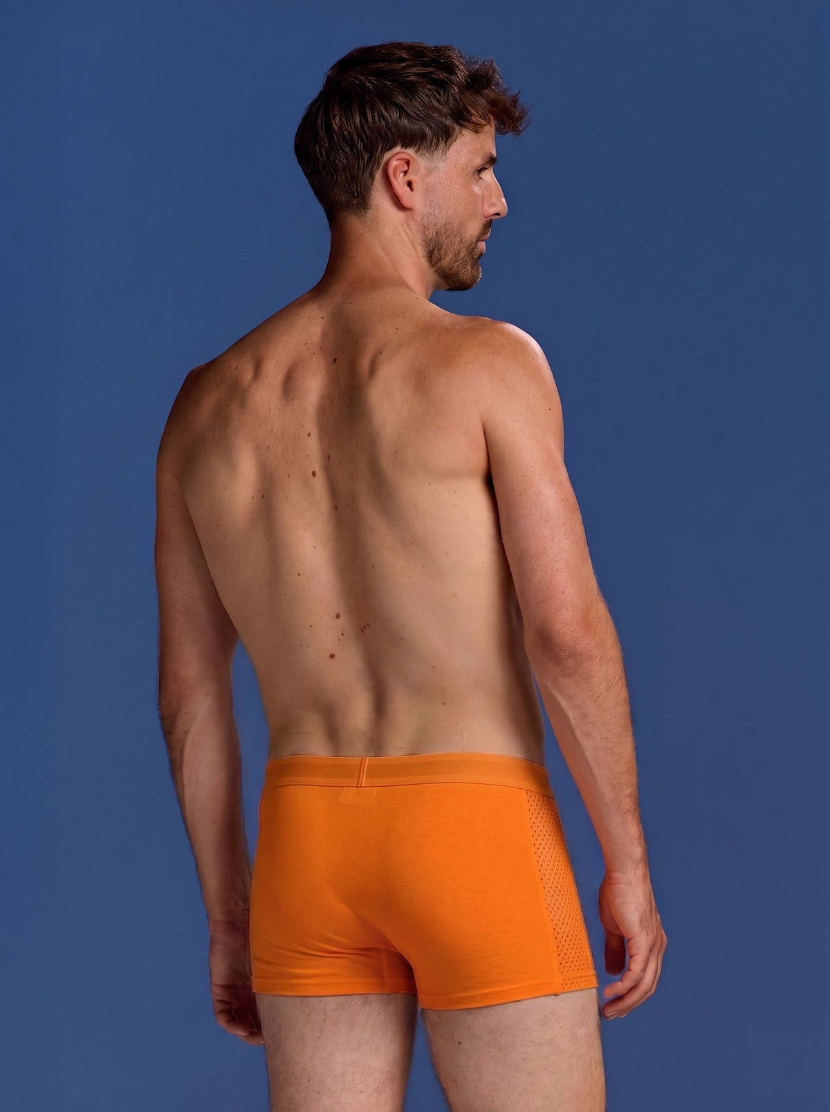 Bamboo Boxer Shorts Original Bold 9-pack for men, orange