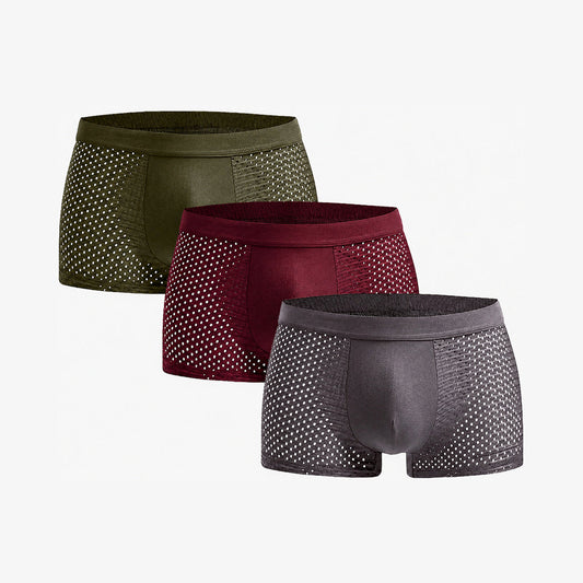 Bamboo Boxer Shorts Original 3-pack for men, autumn