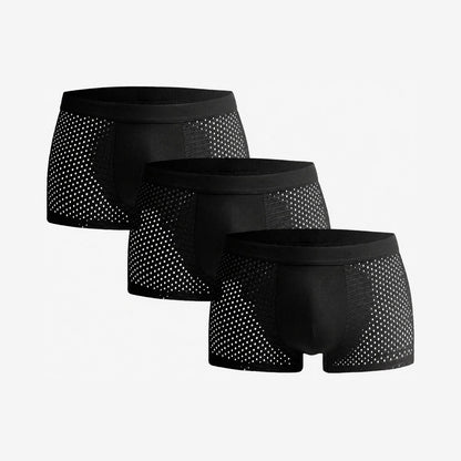 Bamboo Boxer Shorts Original 3-pack for men, black