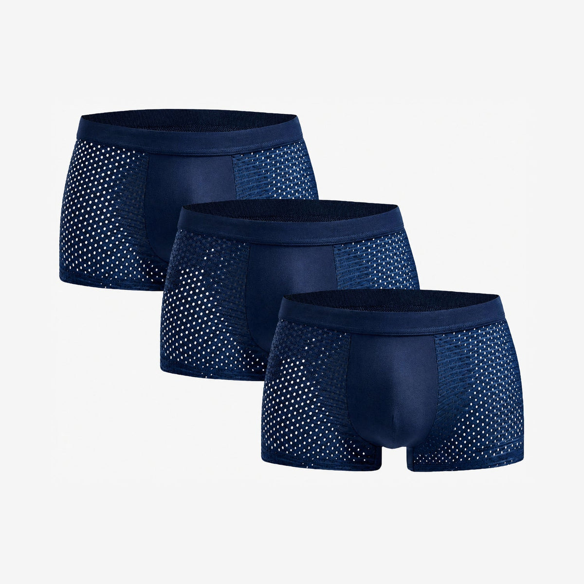 Bamboo Boxer Shorts Original 3-pack for men, blue