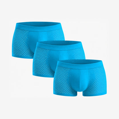 Bamboo Boxer Shorts Original 3-pack for men, blue