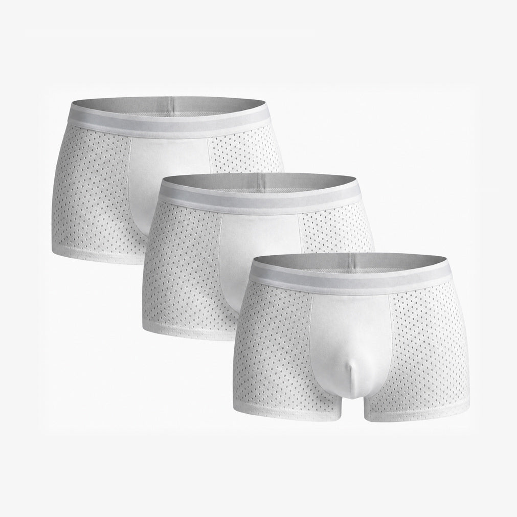 Bamboo Boxer Shorts Original 3-pack for men, white