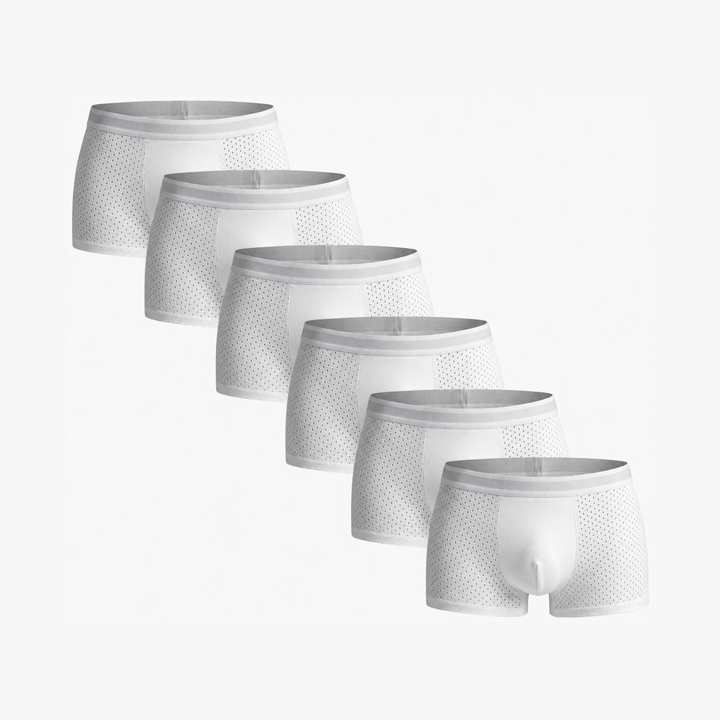 Bamboo Boxer Shorts Original 6-Pack for men, white