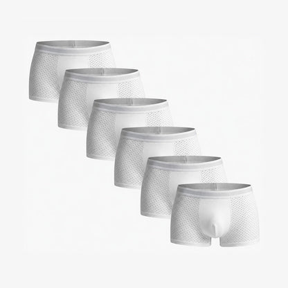 Bamboo Boxer Shorts Original 6-Pack for men, white
