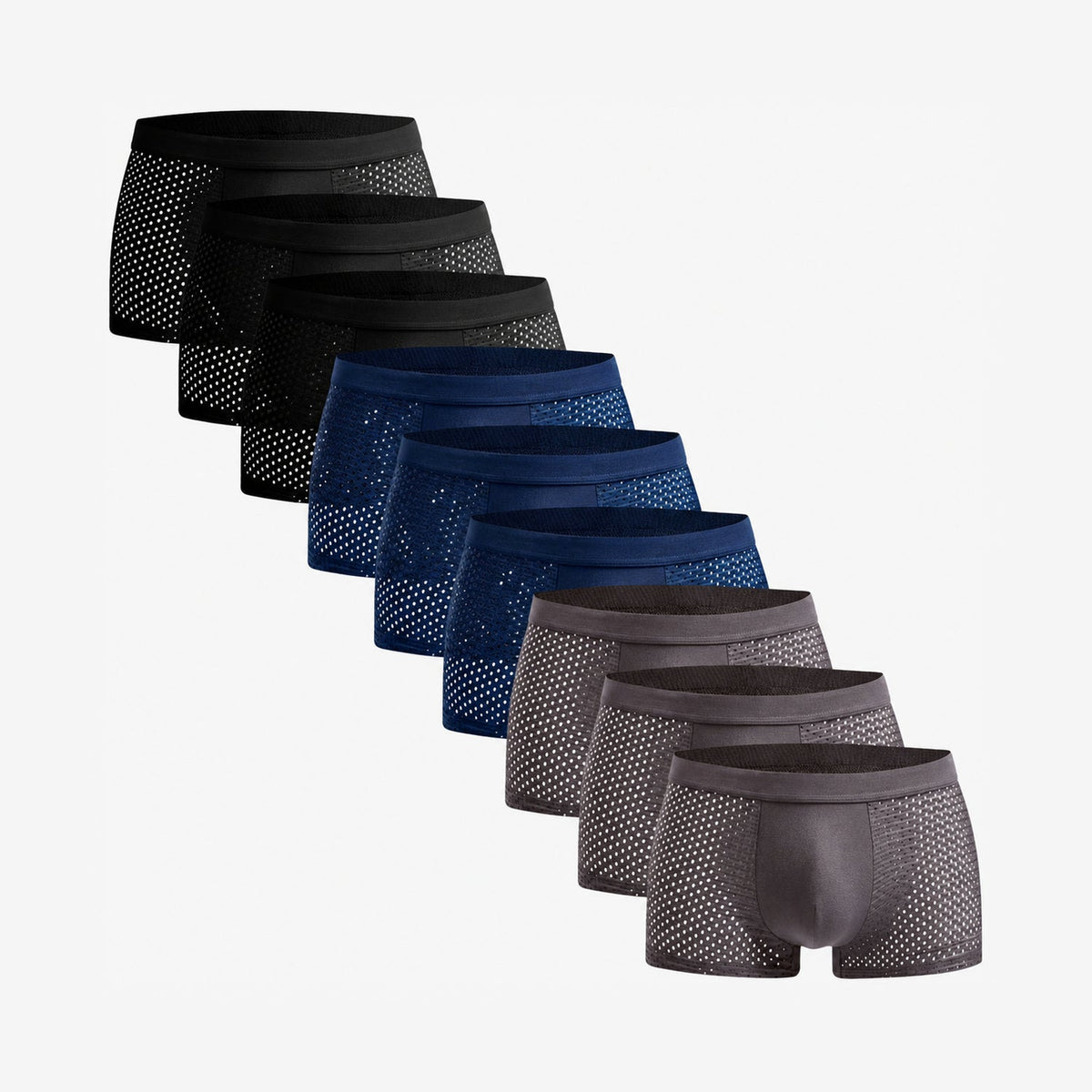 Bamboo Boxer Shorts Original 9-Pack for men, multicolor