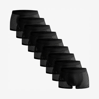 Bamboo Boxer Shorts Original 9-Pack for men, black