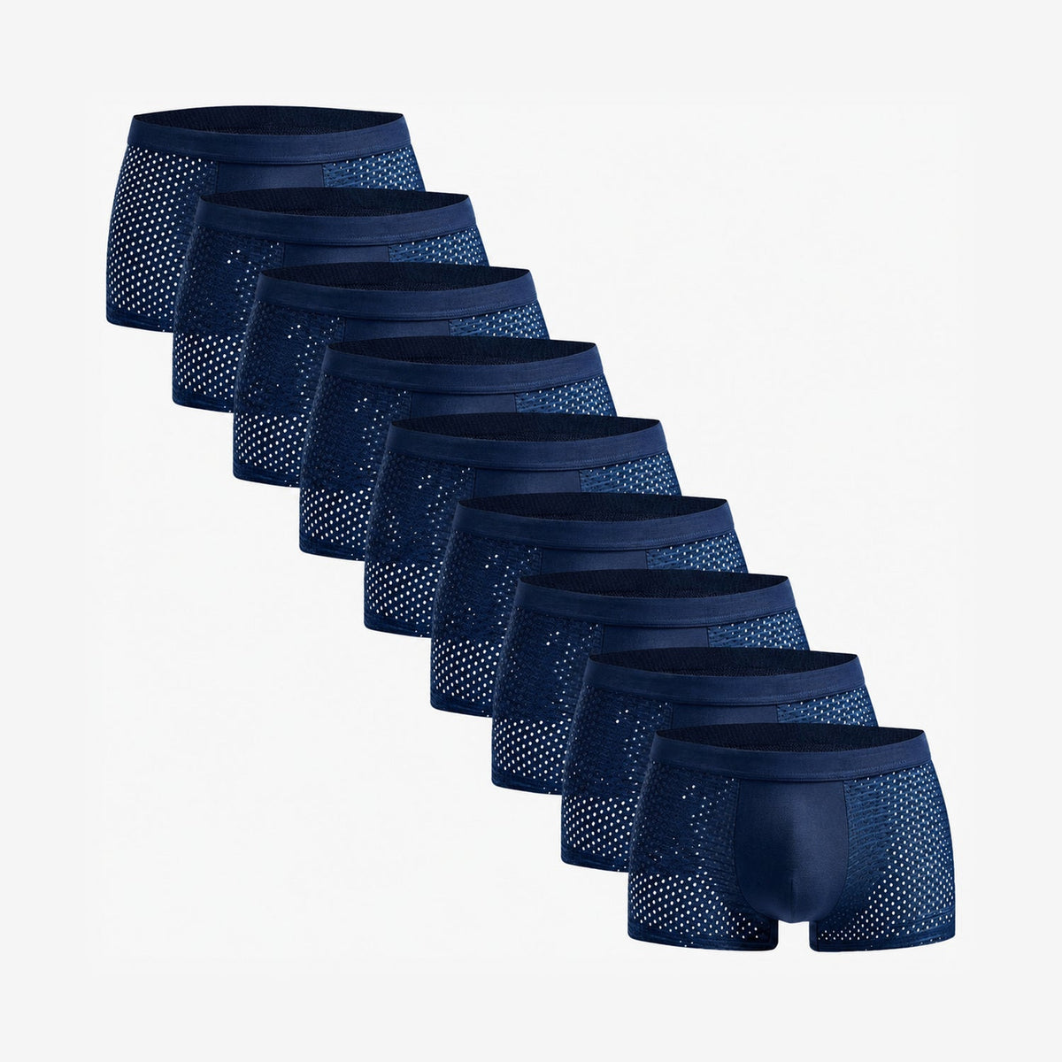Bamboo Boxer Shorts Original 9-Pack for men, blue