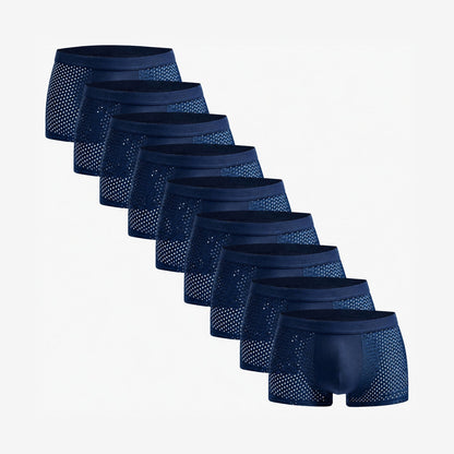 Bamboo Boxer Shorts Original 9-Pack for men, blue