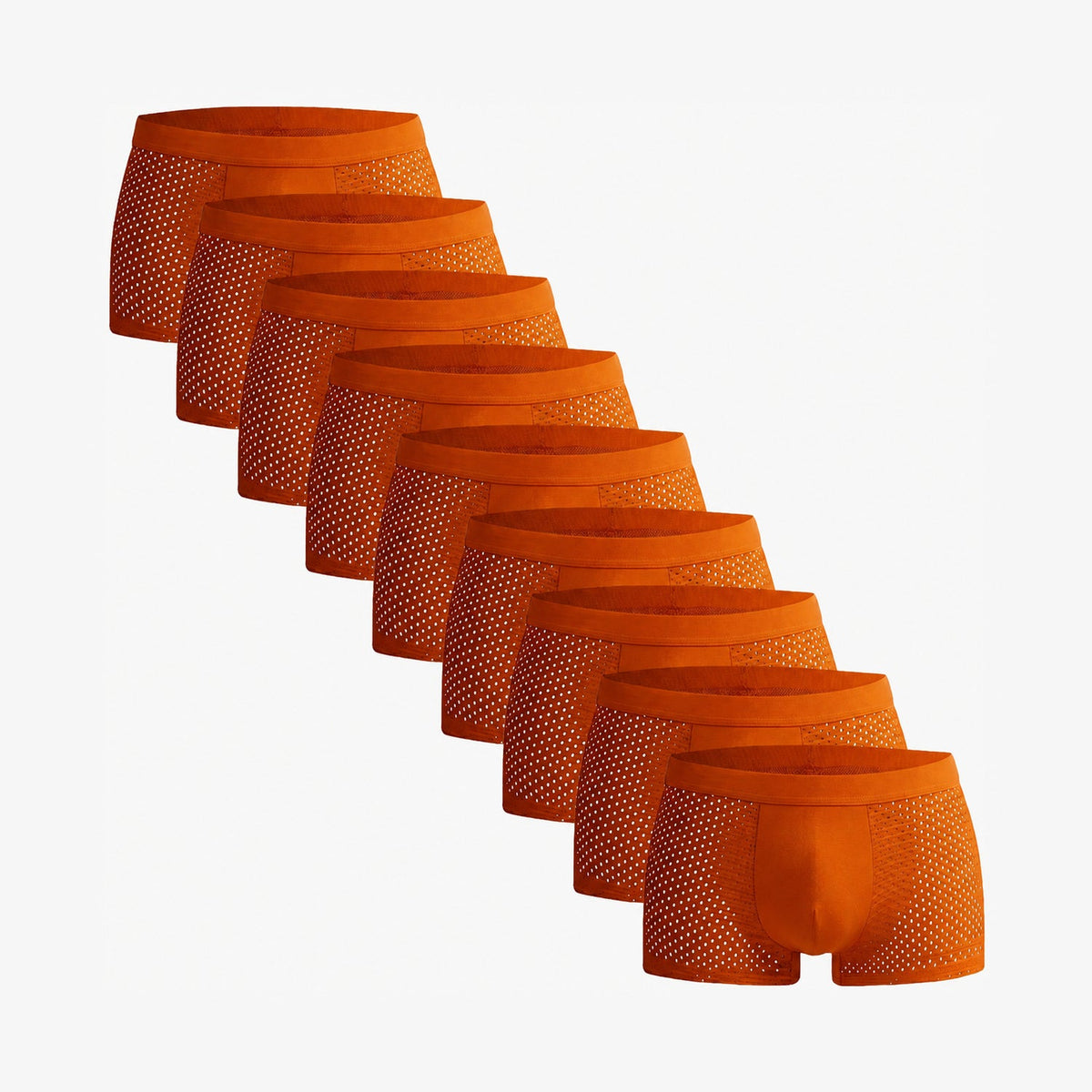 Bamboo Boxer Shorts Original 9-Pack for men, orange