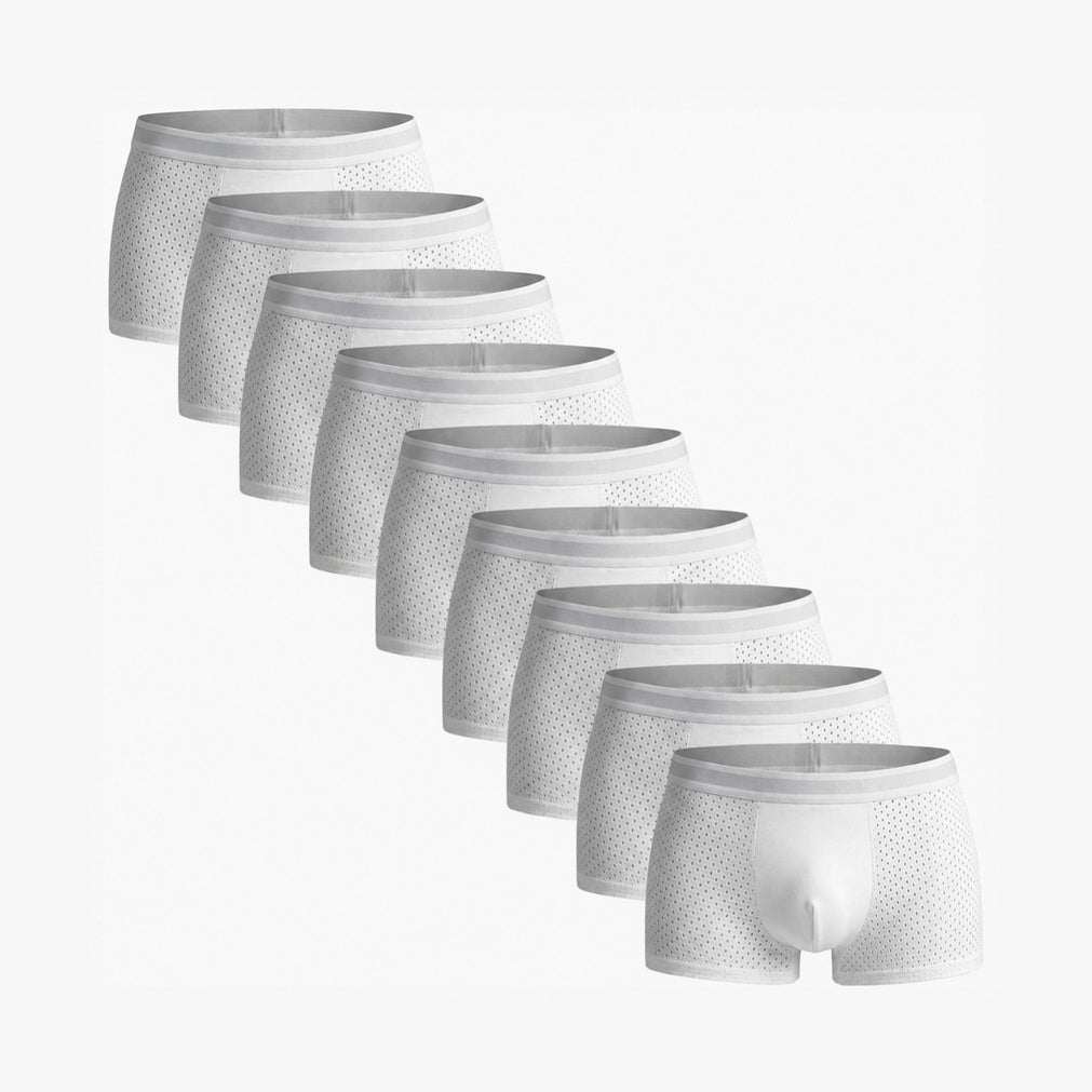 Bamboo Boxer Shorts Original 9-Pack for men, white