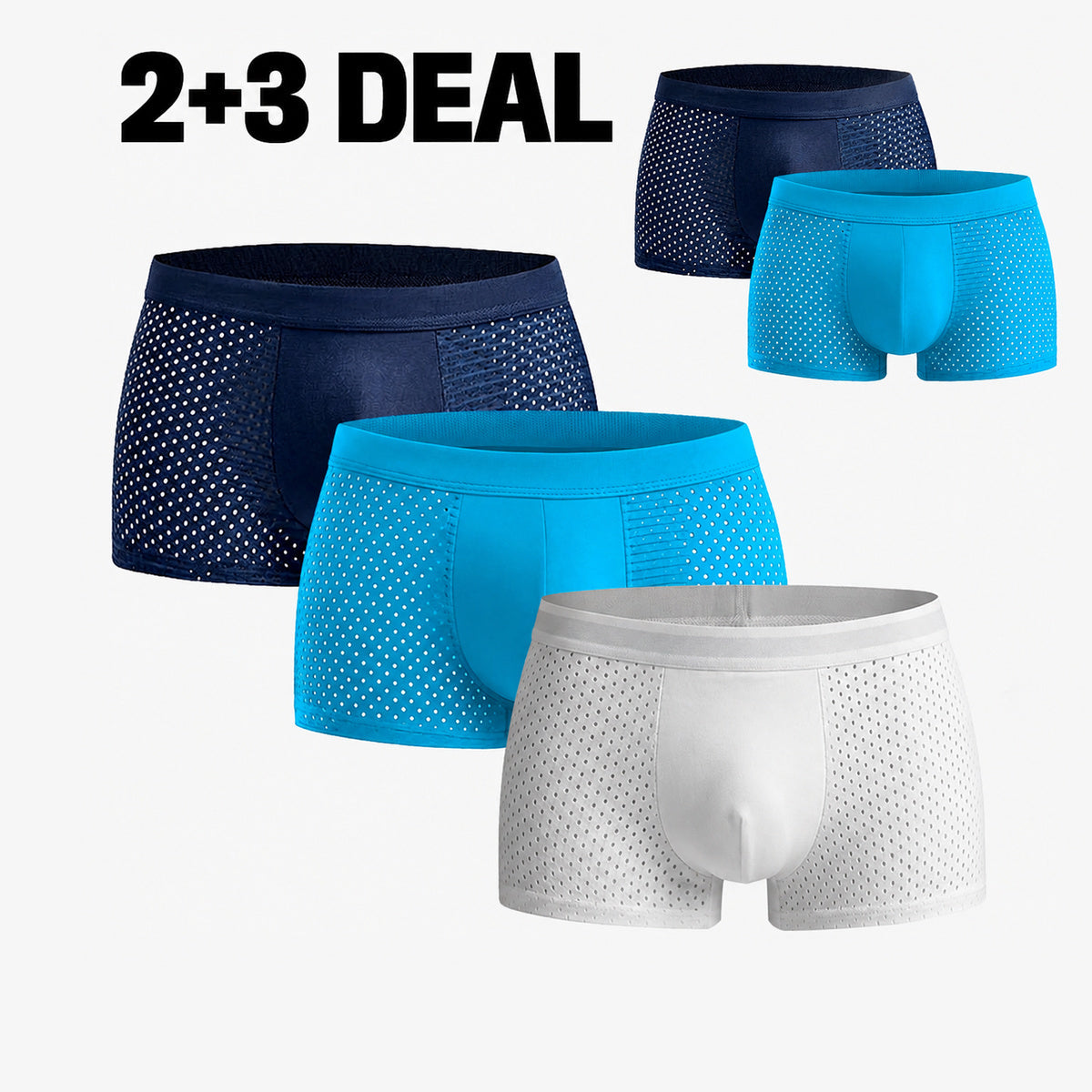 Bamboo Boxer Shorts Original Buy 2, Get 3 Free for men, summer