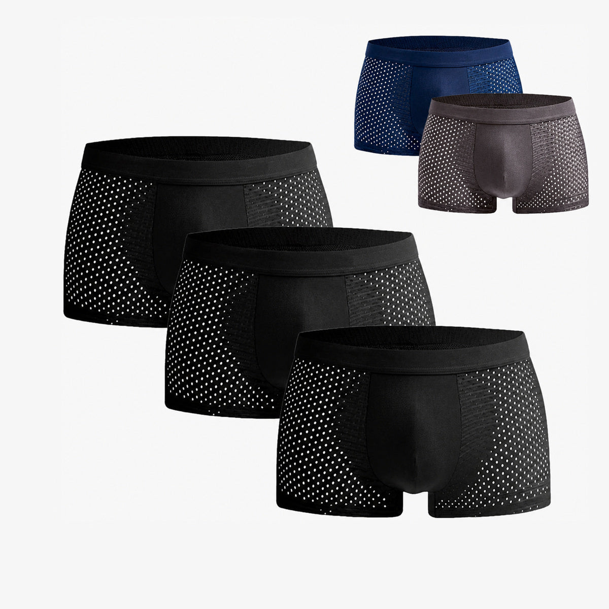 Bamboo Boxer Shorts Original Buy 2, Get 3 Free for men, multicolor