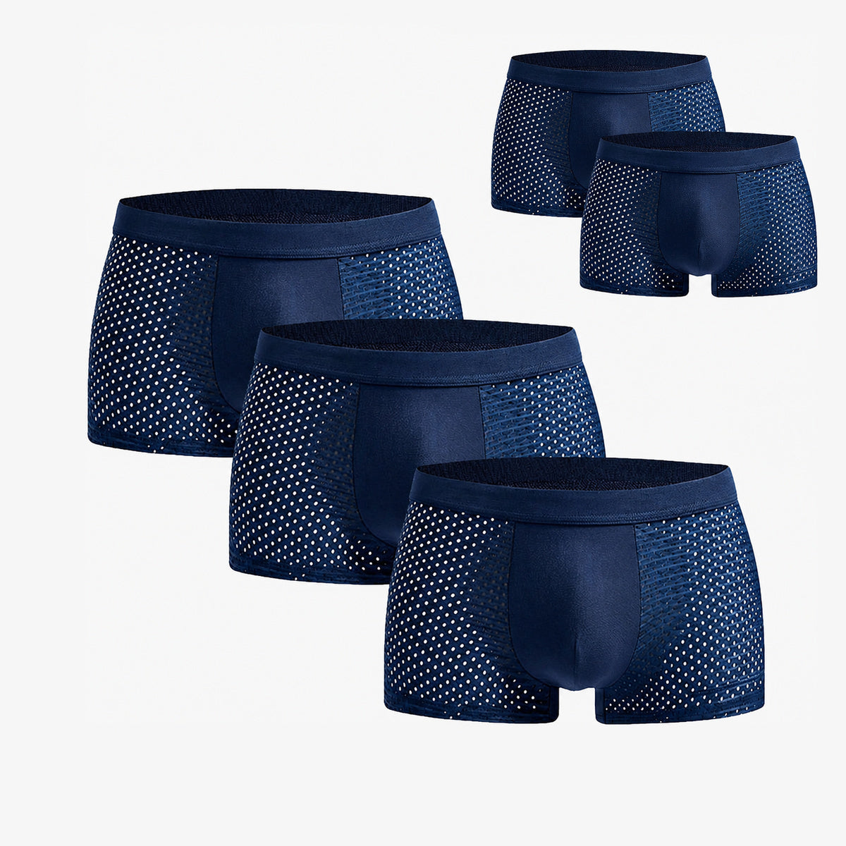 Bamboo Boxer Shorts Original Buy 2, Get 3 Free for men, blue