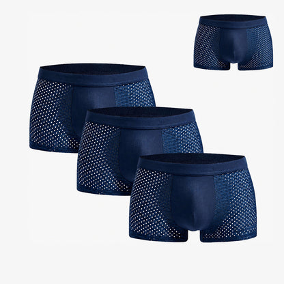 Bamboo Boxer Shorts Original Buy 3, Get 1 Free for men, blue