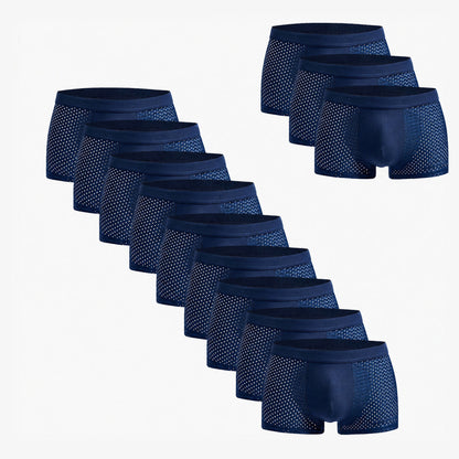 Bamboo Boxer Shorts Original Buy 9, Get 3 Free for men, blue
