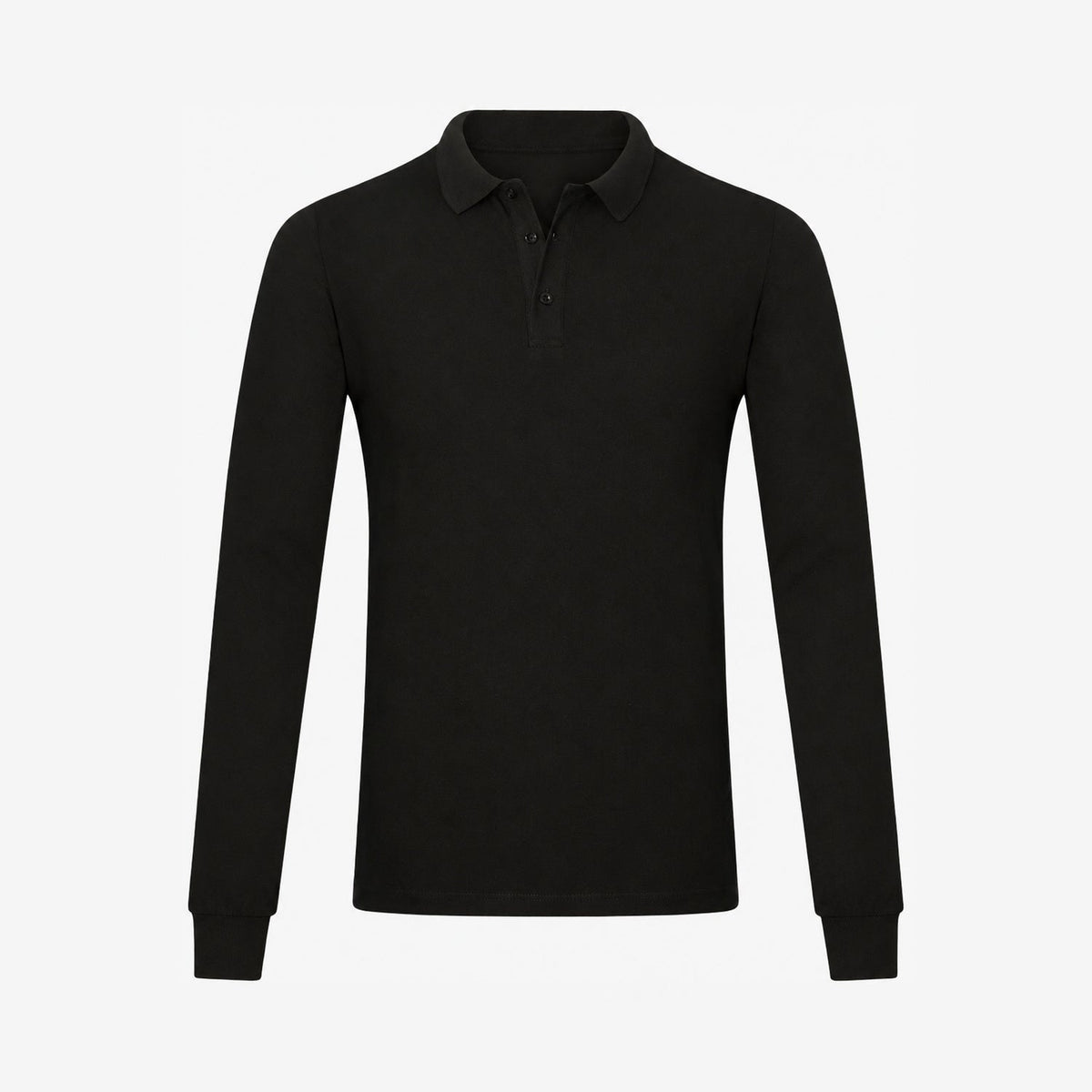Bamboo Long Sleeve Polos 1-Pack for men, back view