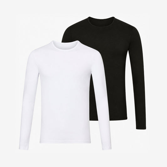 Bamboo Long Sleeve Undershirts 2-Pack for men, view 1