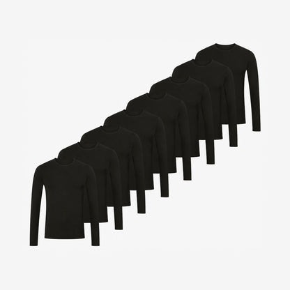 Bamboo Long Sleeve Undershirts 8-Pack for men, view 2