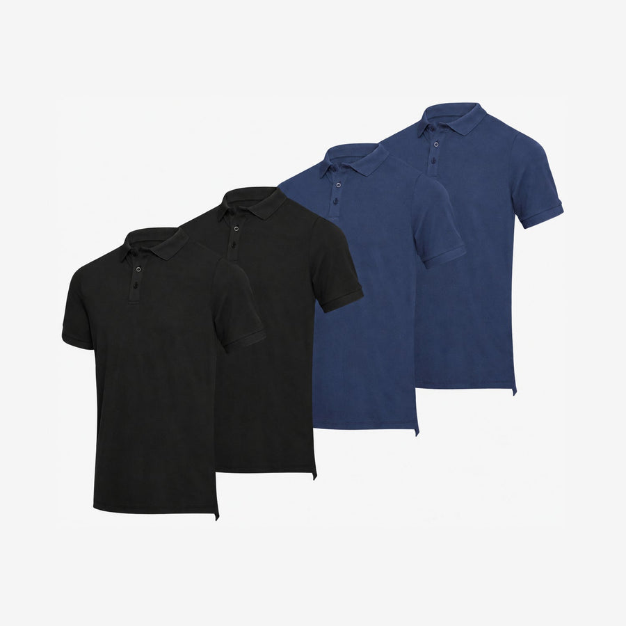 Bamboo Polo Shirts 4-Pack