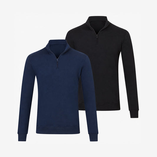 Bamboo Quarter-Zip Pullovers 2-Pack for men, view 1