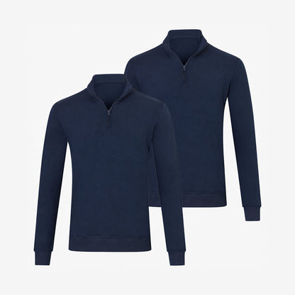 Bamboo Quarter-Zip Pullovers 2-Pack for men, view 3