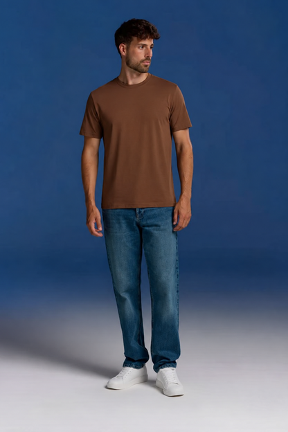 Bamboo T-Shirt (Regular Fit) 3-Pack for men, brown