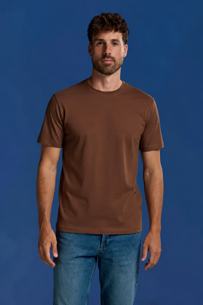 Bamboo T-Shirt (Regular Fit) 3-Pack for men, brown