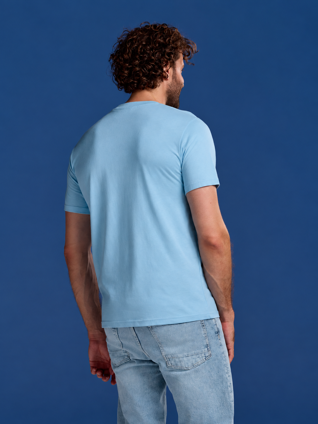 Bamboo T-Shirt (Regular Fit) 3-Pack for men, light-blue